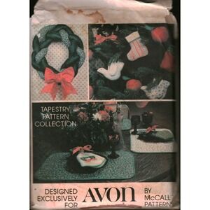 Vintage Avon McCall Patterns Tapestry Pattern Collection 10 Holiday Craft Design